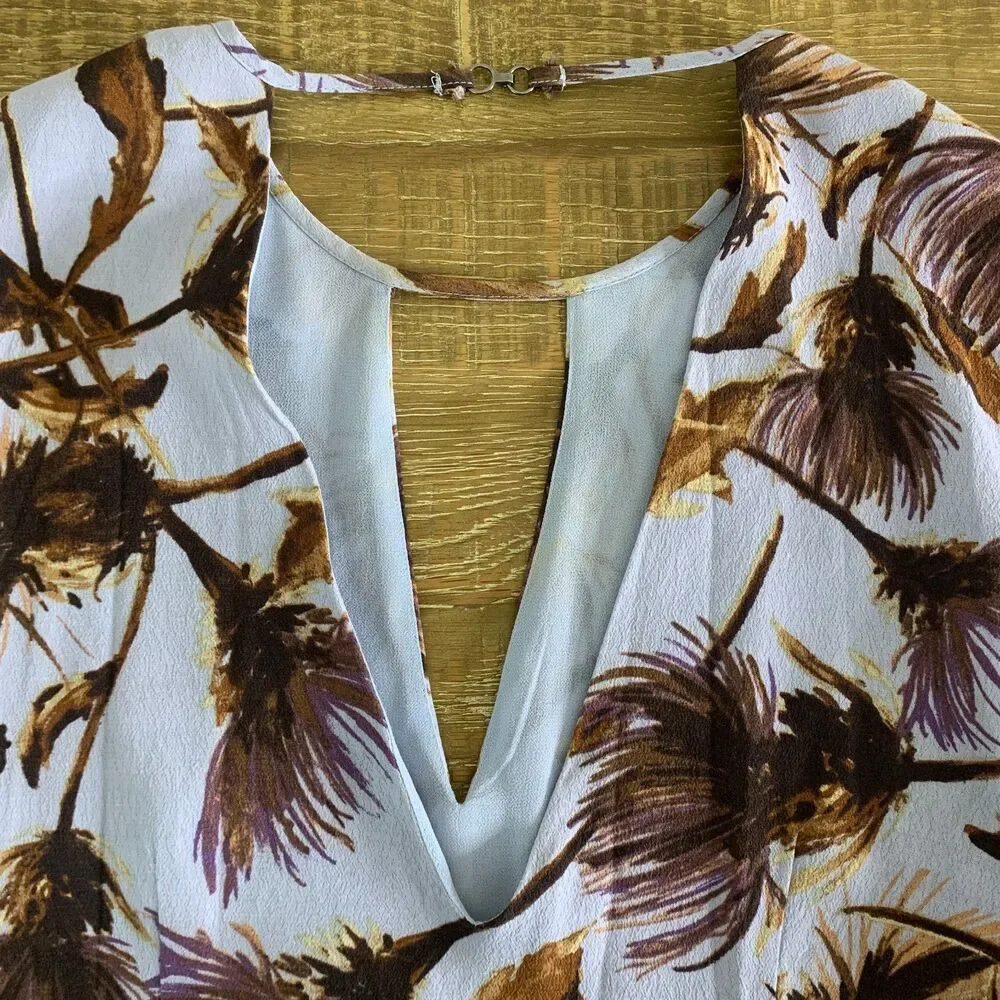 Kimchi Blue floral mini dress bell sleeve size small